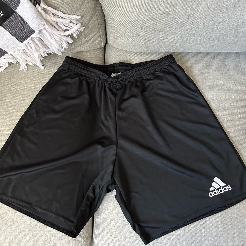 Adidas soccer shorts. Light breathable material. Brand new!